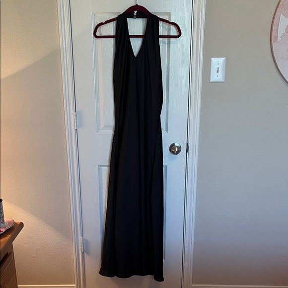 Show Me Your MuMu Dresses & Skirts - Show Me Your Mumu Halter Backless Long Satin Dress